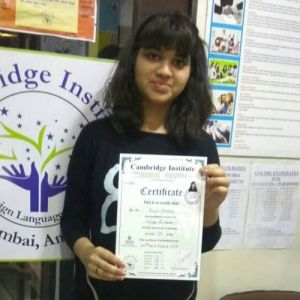 Anuja Mestry , Chinese Student